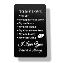 Casual Wallet Insert Card For Anniversary