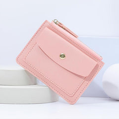Functional Card Bag Zipper Coin Wallet Card Holder