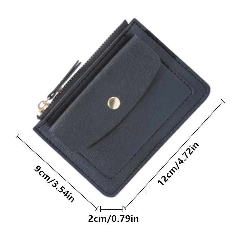 Functional Card Bag Zipper Coin Wallet Card Holder
