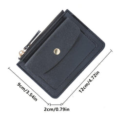 Functional Card Bag Zipper Coin Wallet Card Holder