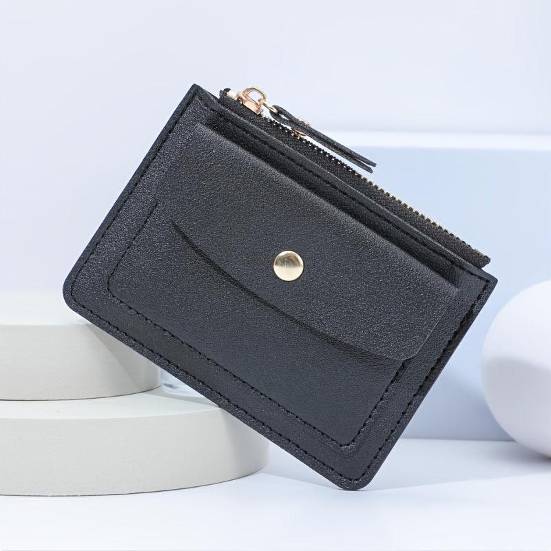 Functional Card Bag Zipper Coin Wallet Card Holder