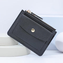 Functional Card Bag Zipper Coin Wallet Card Holder