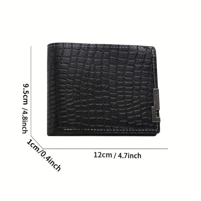 Men's Crocodile Pattern Wallet Card Holder