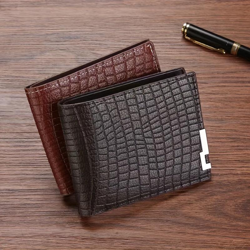 Men's Crocodile Pattern Wallet Card Holder