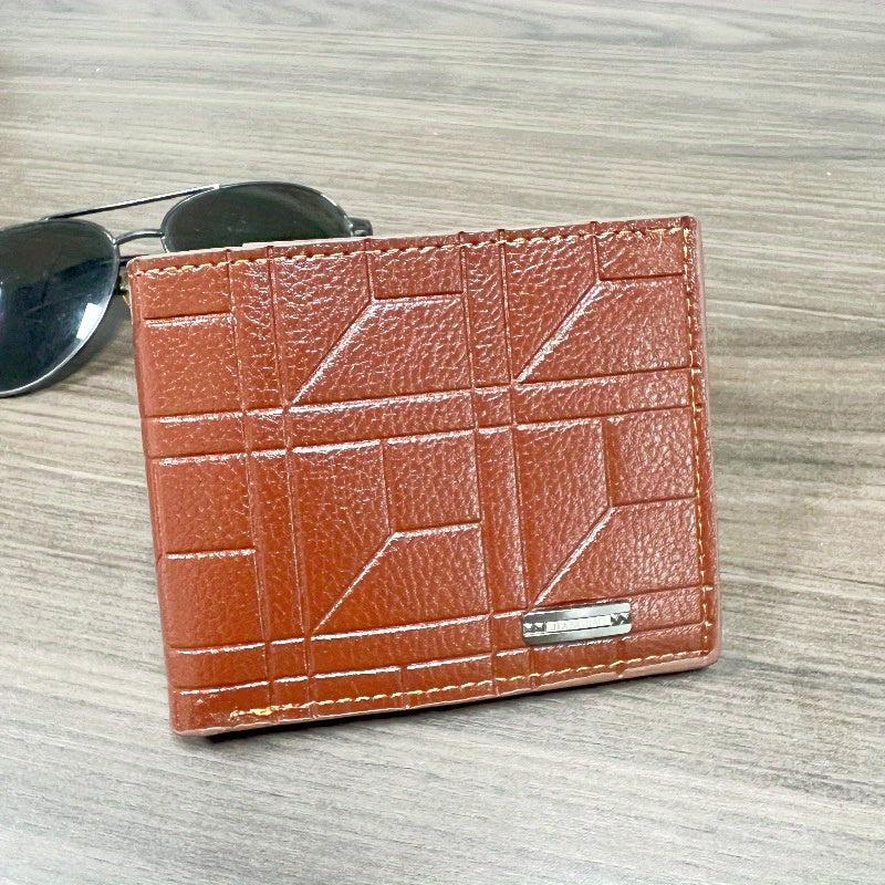 Men's PU Leather Short Thin Wallet Card Holder Large Capacity Horizontal Wallet