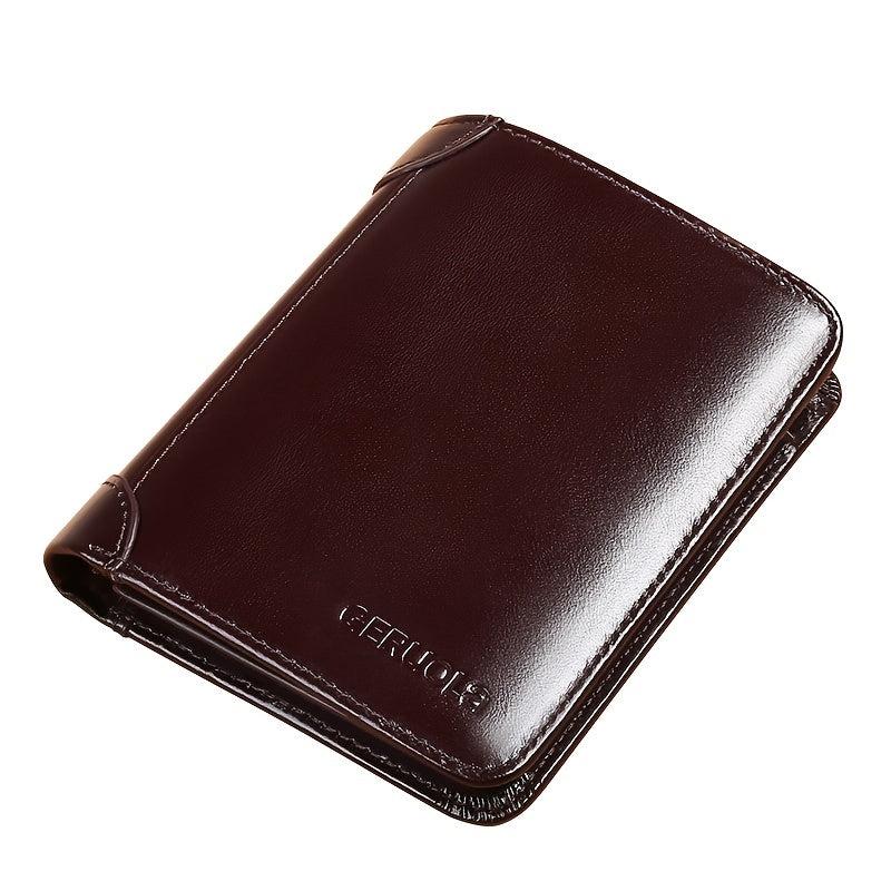 Men's Vintage High end Large Capacity Leather Wallet