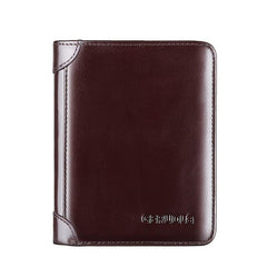 Men's Vintage High end Large Capacity Leather Wallet