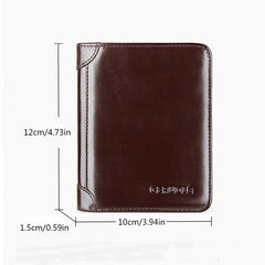 Men's Vintage High end Large Capacity Leather Wallet
