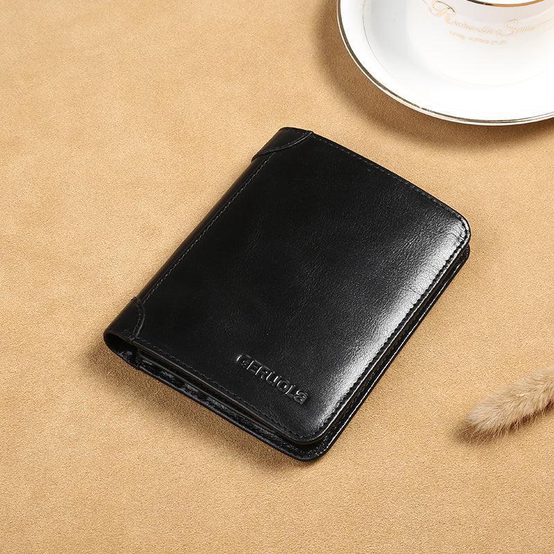 Men's Vintage High end Large Capacity Leather Wallet