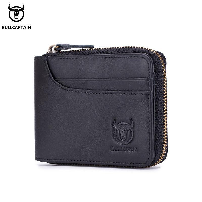 Cow Captain First Layer Cow Leather Men's Wallet Retro Leather Wallet
