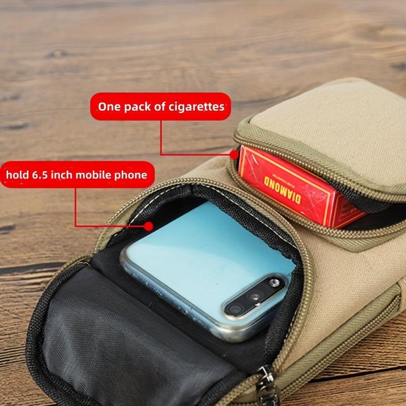 Men's Vertical Waist Bag for Outdoor Sports