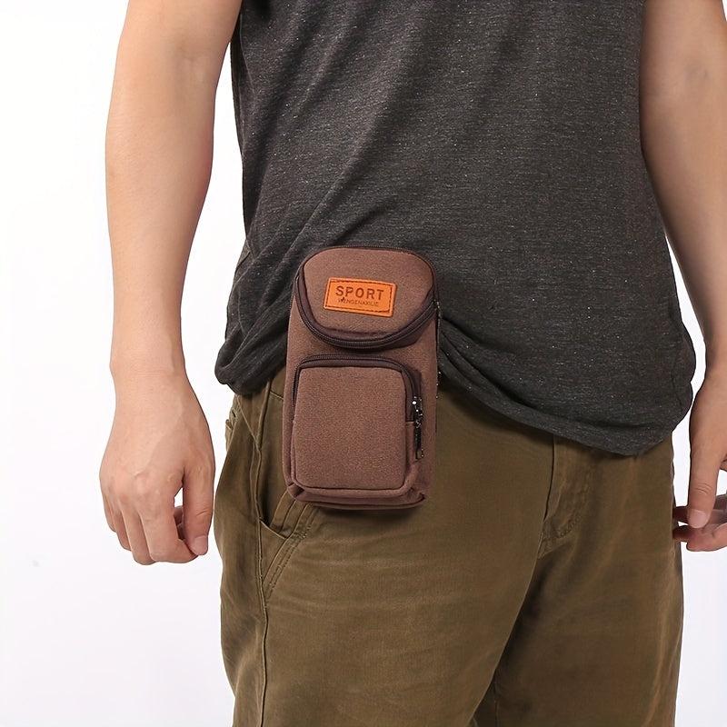 Men's Vertical Waist Bag for Outdoor Sports