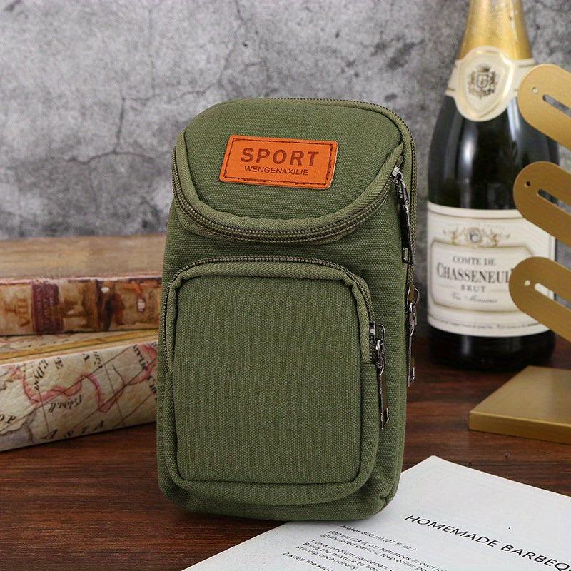 Men's Vertical Waist Bag for Outdoor Sports