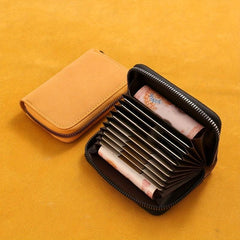 Men's 11 Card Slots PU Leather Credit Card Bag