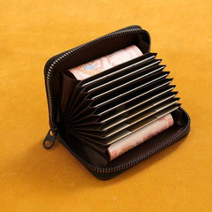Men's 11 Card Slots PU Leather Credit Card Bag
