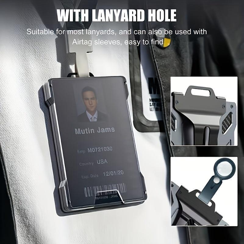 RFID Blocking Money Clip Wallet with Window