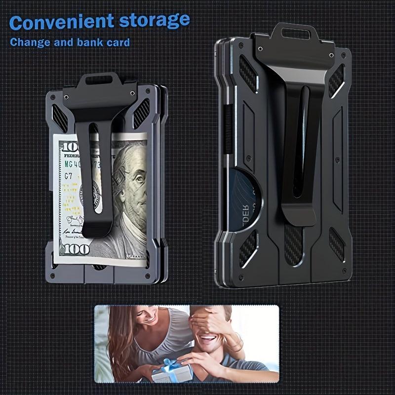 RFID Blocking Money Clip Wallet with Window