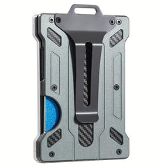RFID Blocking Money Clip Wallet with Window