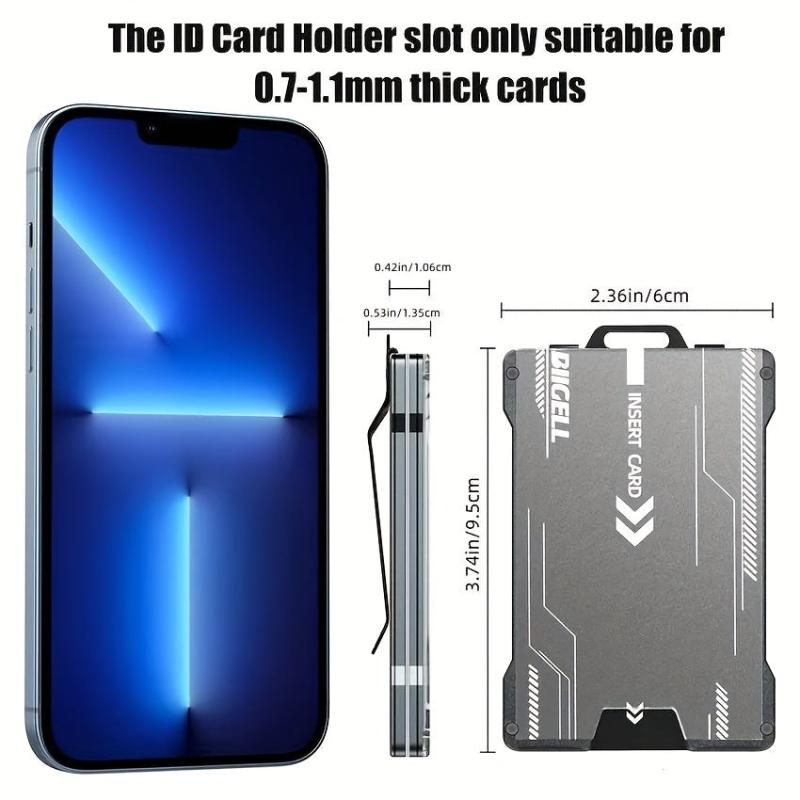 RFID Blocking Money Clip Wallet with Window