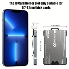 RFID Blocking Money Clip Wallet with Window