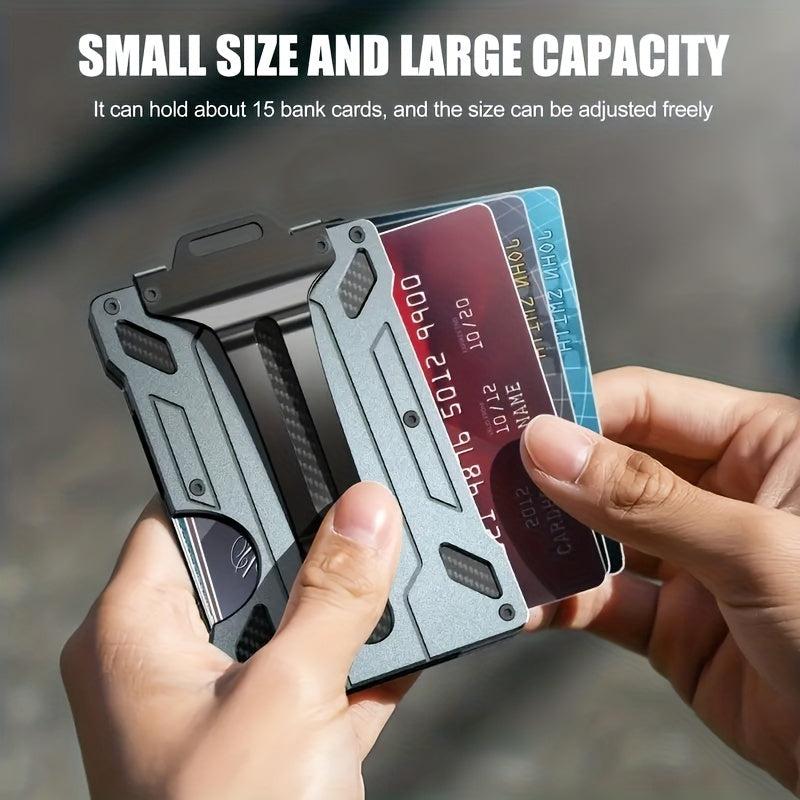 RFID Blocking Money Clip Wallet with Window