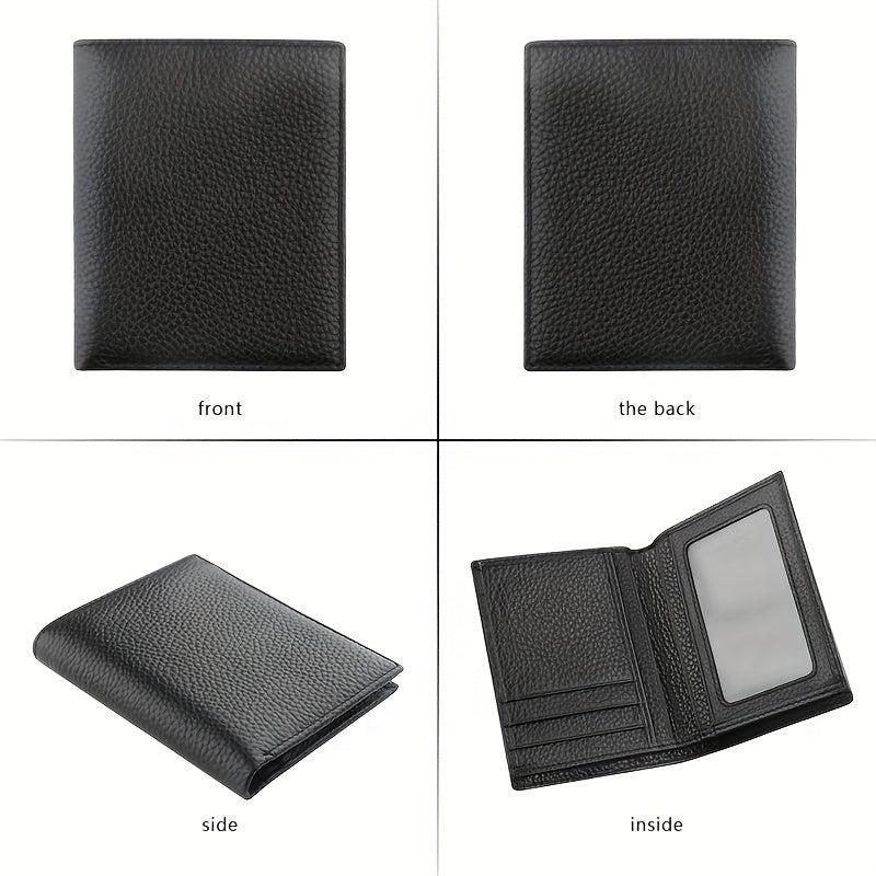 Men's Leather Business Wallet Money Clip Holder Short Wallet