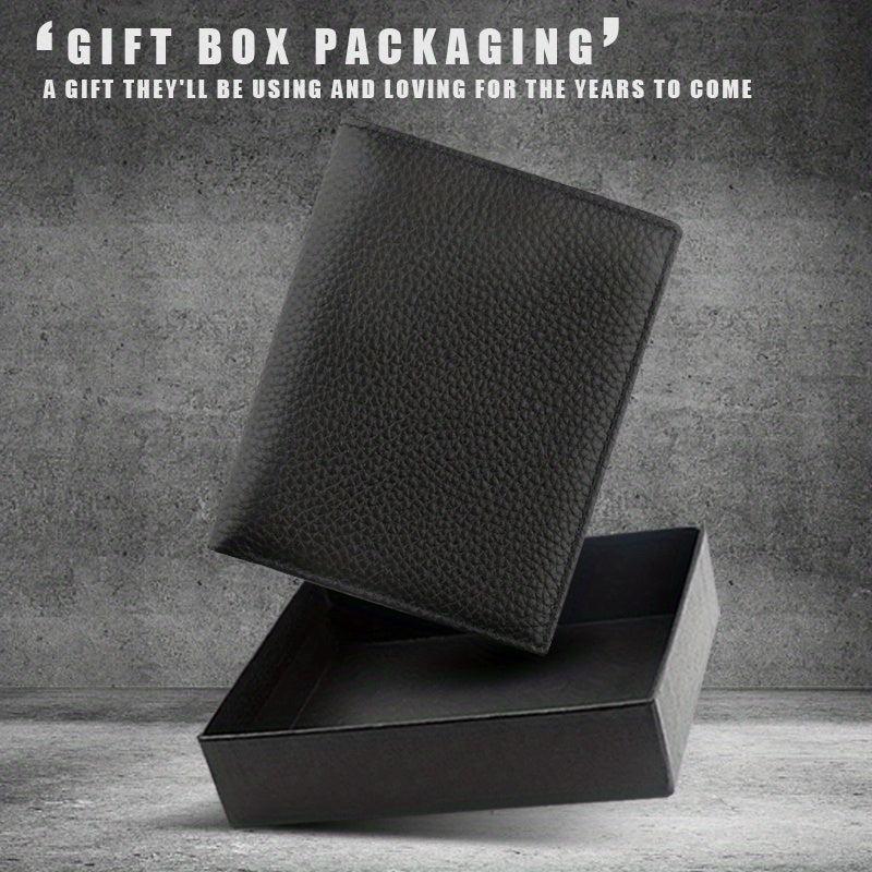 Men's Leather Business Wallet Money Clip Holder Short Wallet