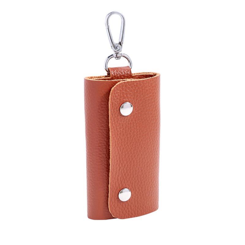 Men's Leather Key Bag Pouch Organizer Large Capacity Waist Key Chain