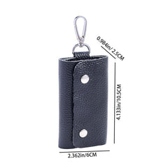 Men's Leather Key Bag Pouch Organizer Large Capacity Waist Key Chain