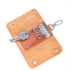 Men's Leather Key Bag Pouch Organizer Large Capacity Waist Key Chain
