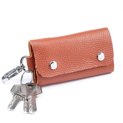 Men's Leather Key Bag Pouch Organizer Large Capacity Waist Key Chain