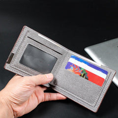 Men's Casual Short Wallet Money Clip Card Holder Coin Purse Gift
