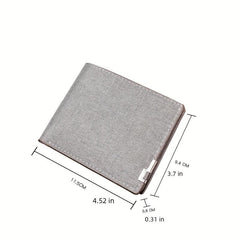 Men's Casual Short Wallet Money Clip Card Holder Coin Purse Gift