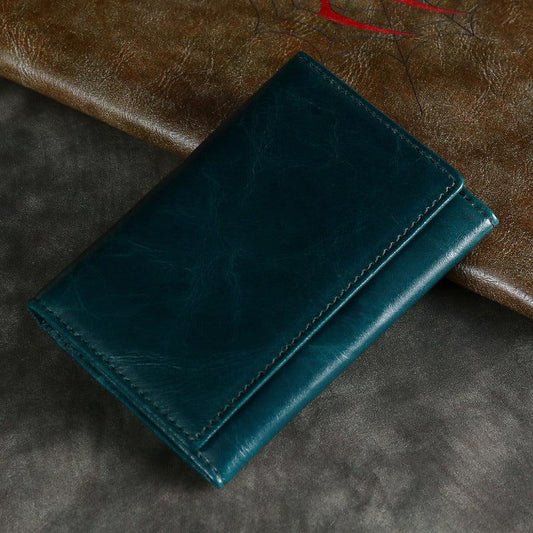 Men's RFID Blocking Leather Wallet Card Holder