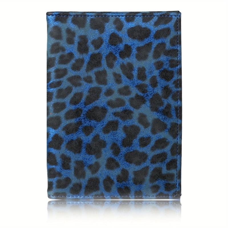 Leopard Print Men's Card Case with 3 Card Positions