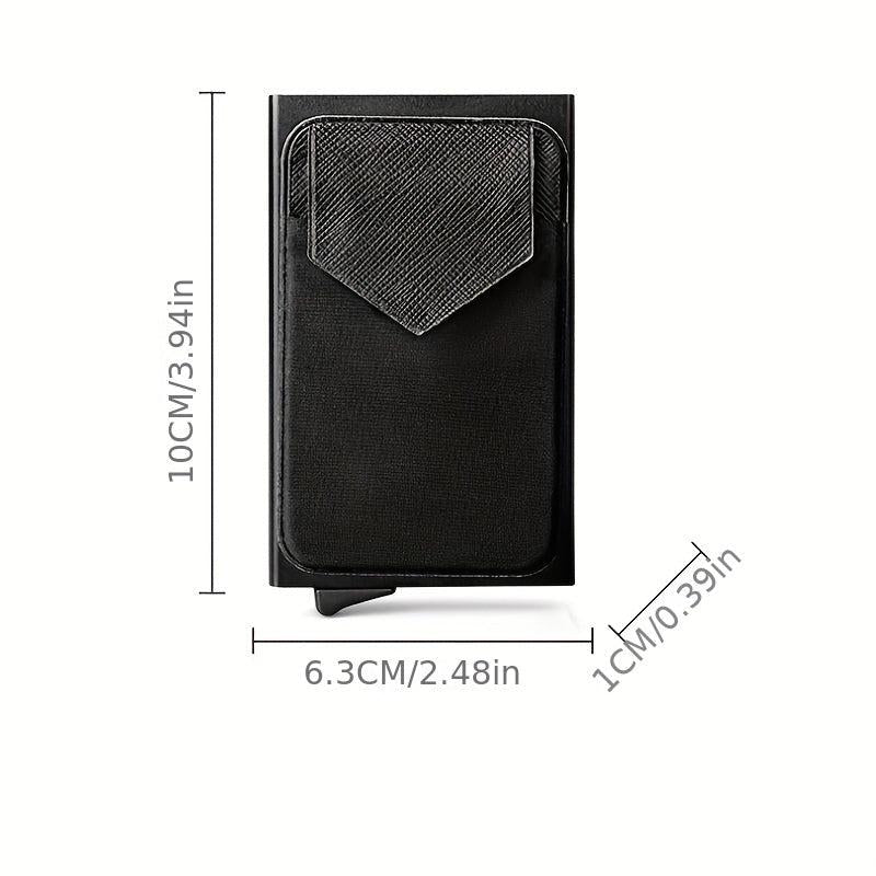 RFID Blocking Card Holder Metal Automatic Pop up Credit Card Holder Money Clip