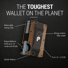 Promise Minimalist Slim Wallet RFID Blocking Front Pocket Credit Card Holder