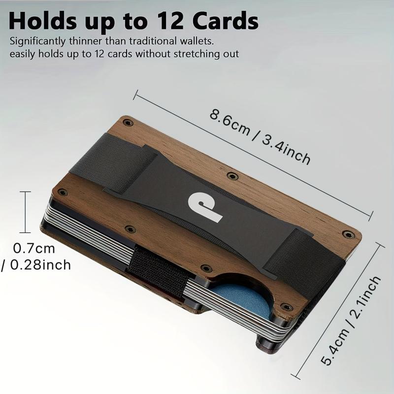 Promise Minimalist Slim Wallet RFID Blocking Front Pocket Credit Card Holder