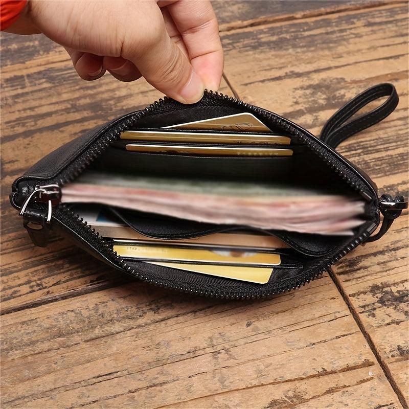 High Quality Leather Wallet Coin Purse Lightweight Portable Storage Bag