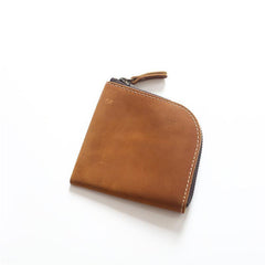 Crazy Horse Leather Wallet Men's Coin Purse Money Clip