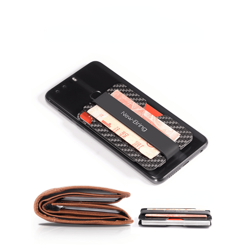 RFID Blocking Money Clip Card Holder for Men