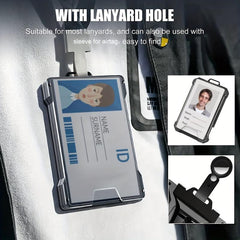 Men's Carbon Fiber Aluminum Wallet RFID Blocking Money Clip