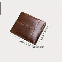 Retro Card Package Thin Cowhide Men's Wallet