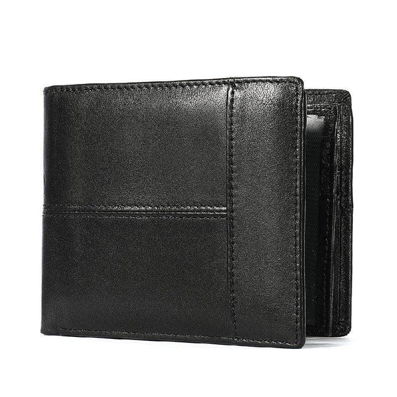 Retro Card Package Thin Cowhide Men's Wallet