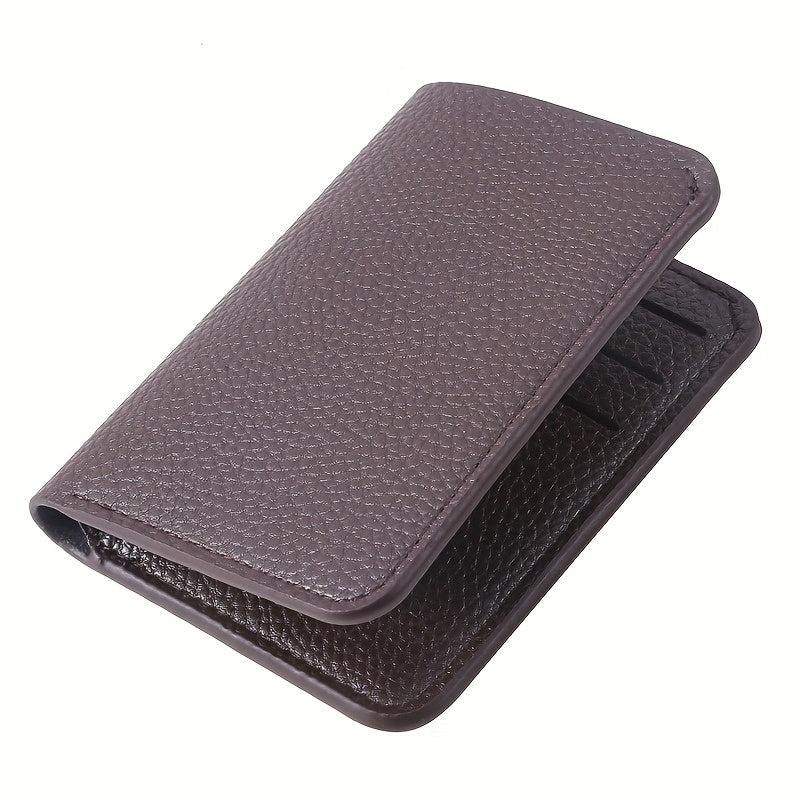 Men's Ultra Thin Leather Money Clip Wallet