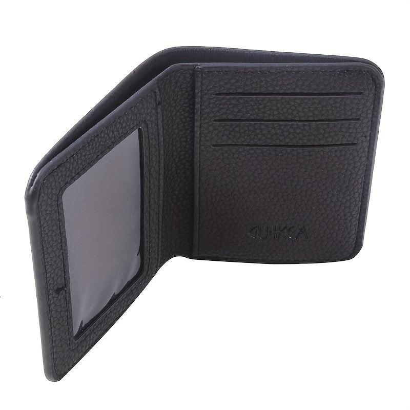 Men's Ultra Thin Leather Money Clip Wallet