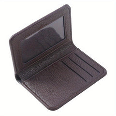 Men's Ultra Thin Leather Money Clip Wallet