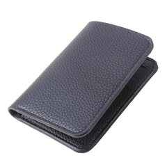 Men's Ultra Thin Leather Money Clip Wallet
