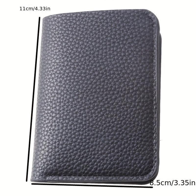 Men's Ultra Thin Leather Money Clip Wallet