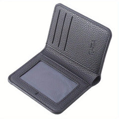Men's Ultra Thin Leather Money Clip Wallet